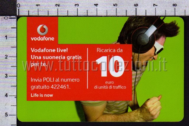 Collezionismo di ricariche telefoniche della Vodafone Omnitel